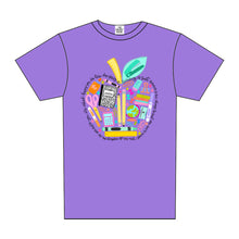 Load image into Gallery viewer, SCHOOL SUPPLIES APPLE TEE
