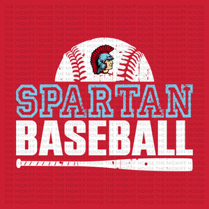 SPARTAN BASEBALL GRUNGE HOODIE