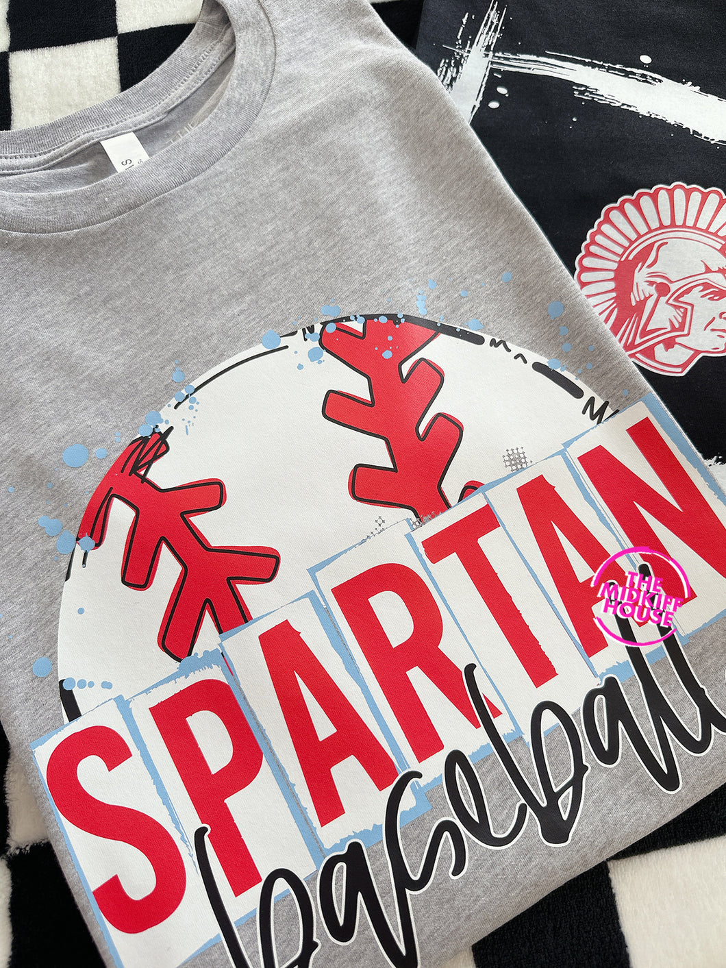 SPARTAN BASEBALL SKETCH TEE