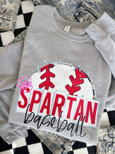 Load image into Gallery viewer, SPARTAN BASEBALL SKETCH CREWNECK
