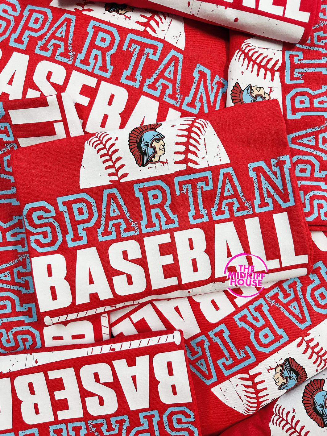 SPARTAN BASEBALL GRUNGE TEE