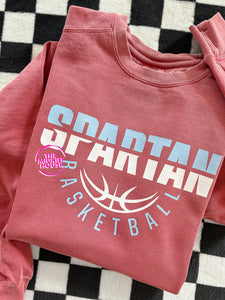 SPARTAN BASKETBALL HALF SPLIT CREWNECK