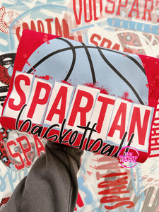 SPARTAN BASKETBALL SKETCH TEE
