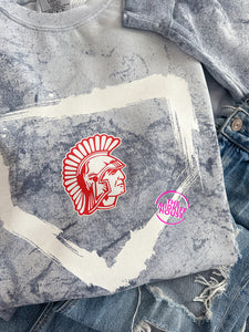 SPARTAN LOGO HOME PLATE COLORBLAST CREWNECK