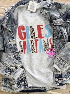 SPARTANS LEOPARD STAMP CREWNECK