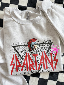 SPARTANS LEPPARD CREWNECK