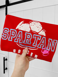 SPARTAN SOCCER DISTRESSED THROWBACK TEE