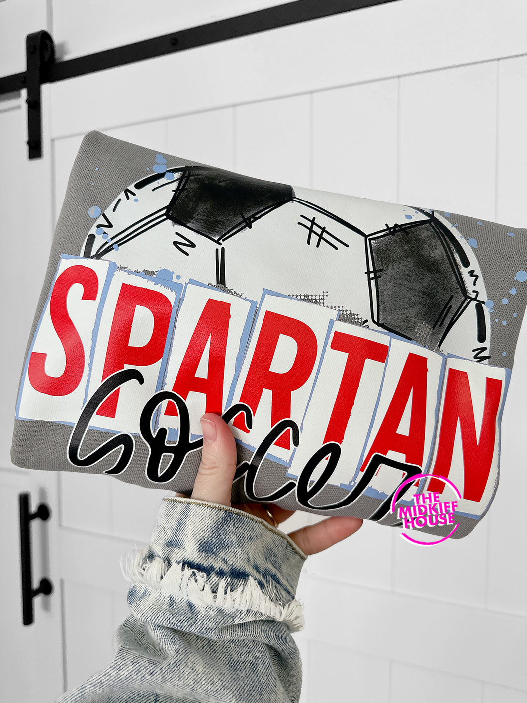 SPARTAN SOCCER SKETCH CREWNECK