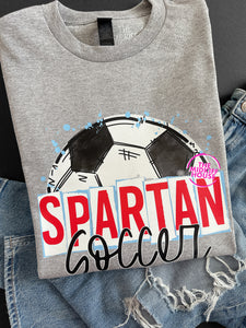 SPARTAN SOCCER SKETCH TEE