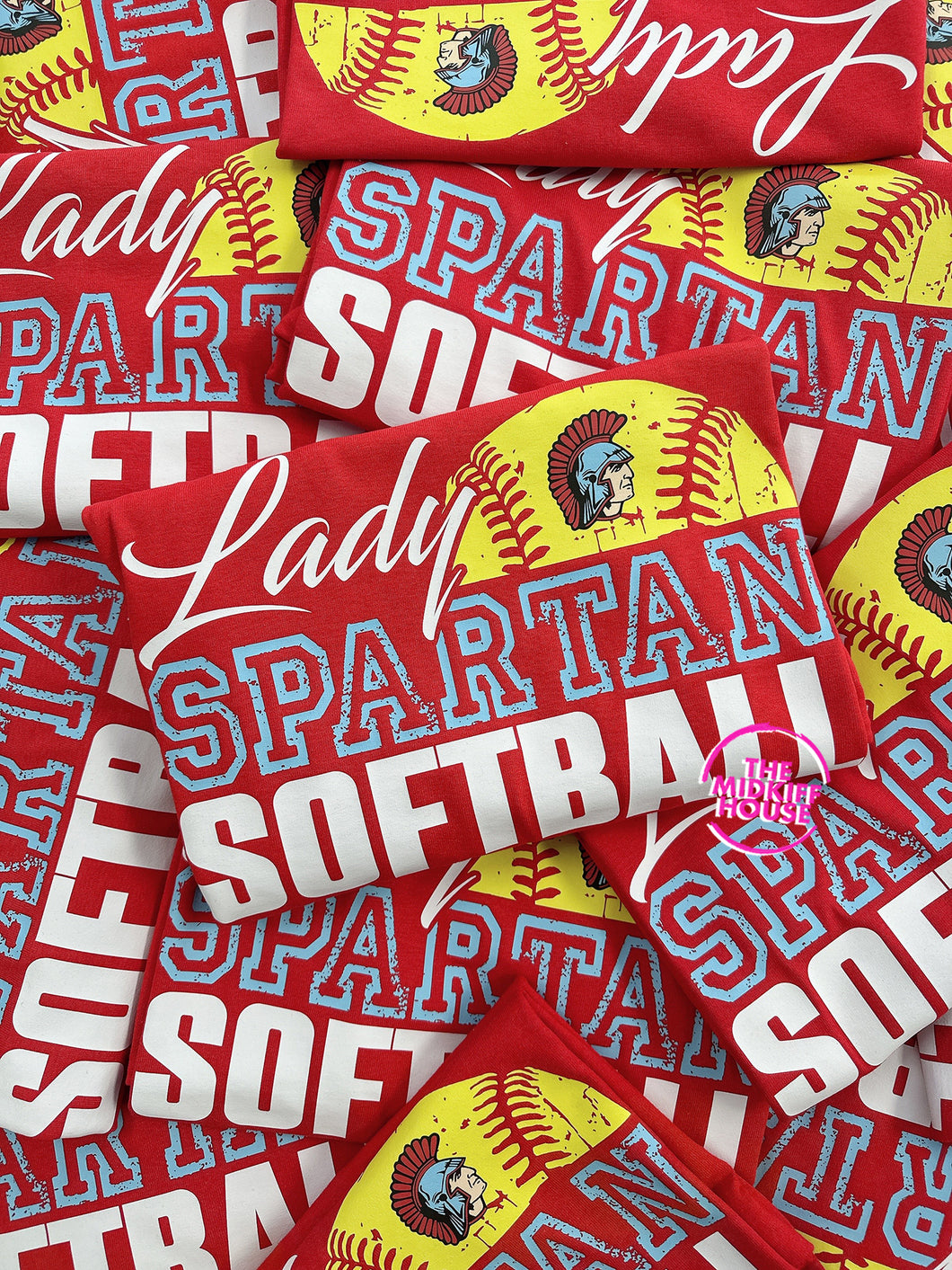 SPARTAN SOFTBALL GRUNGE TEE