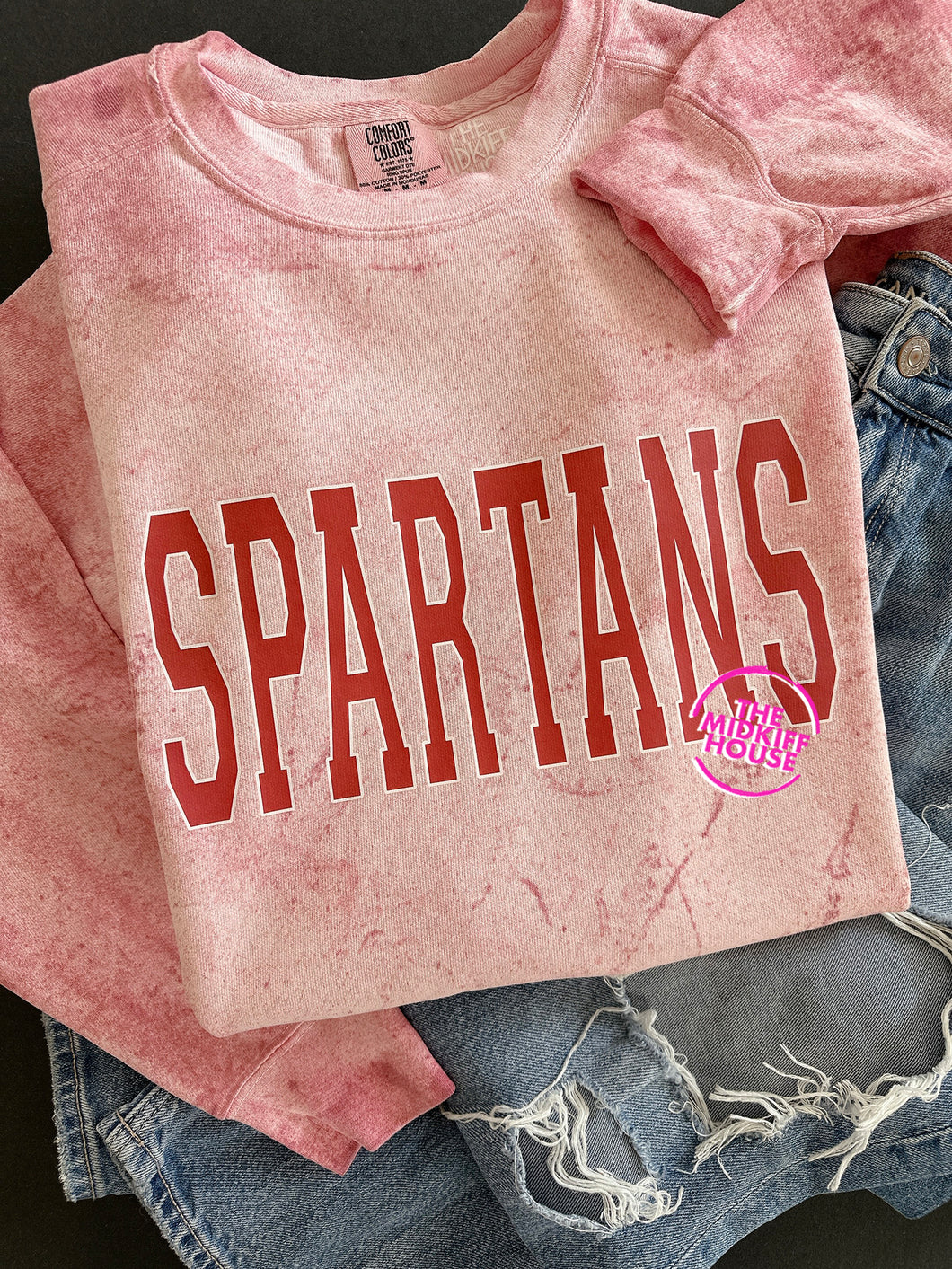 SPARTANS VARSITY COLORBLAST CREWNECK