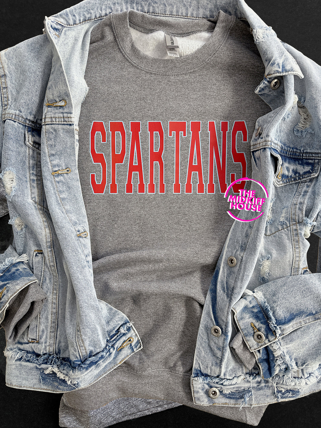 SALE! SPARTANS VARSITY CREWNECK