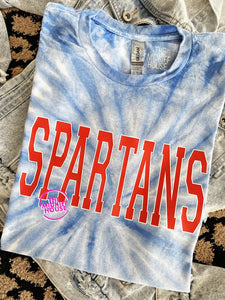 SPARTANS VARSITY TIE-DYE TEE