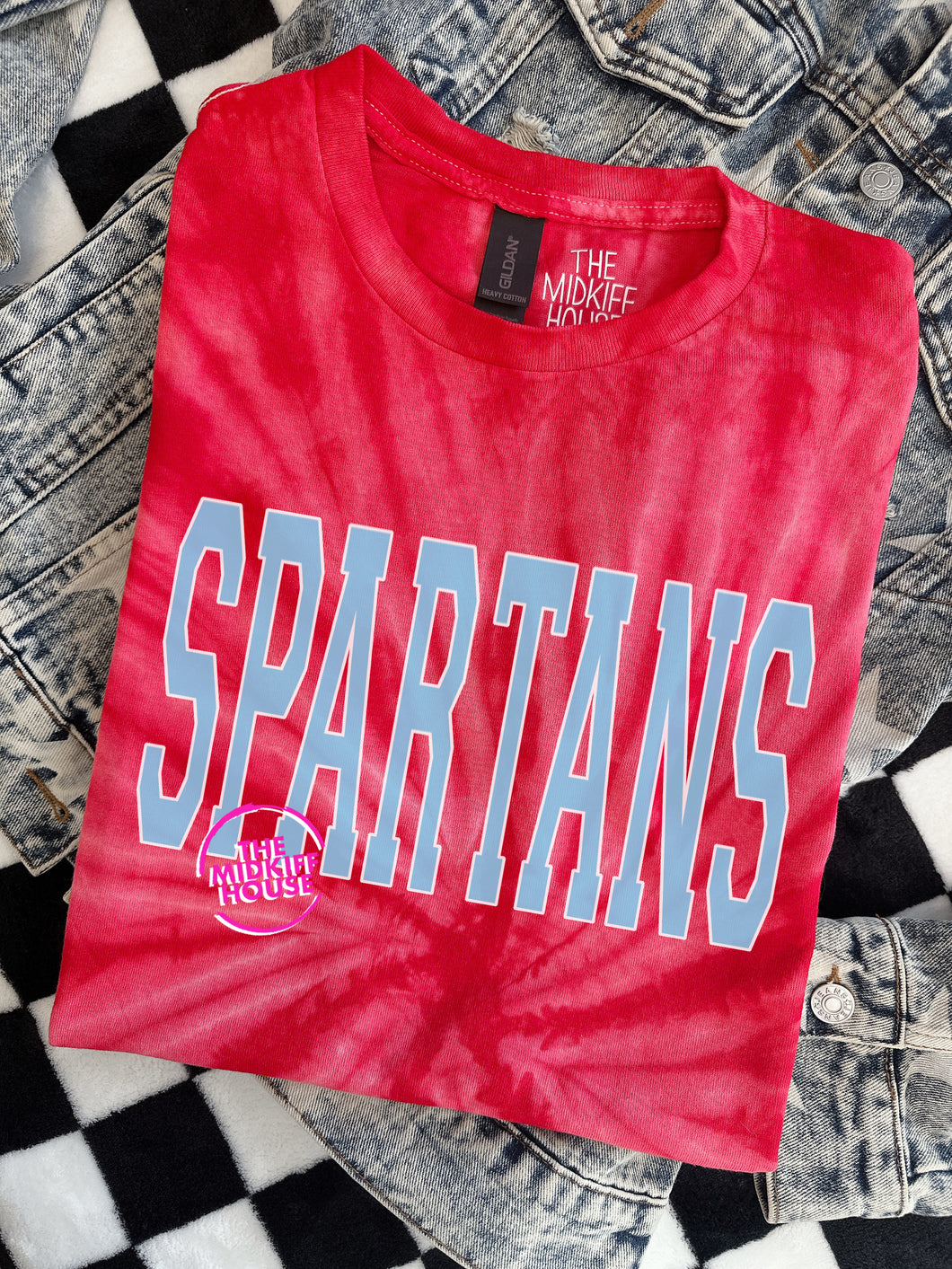 SPARTANS VARSITY TIE-DYE TEE