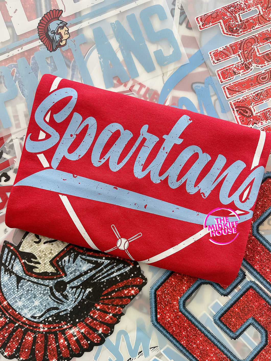 SPARTANS VINTAGE PLATE TEE