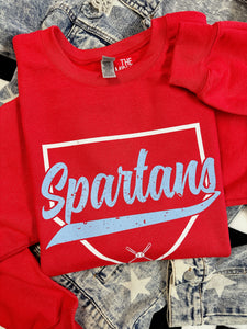 SPARTANS VINTAGE PLATE CREWNECK