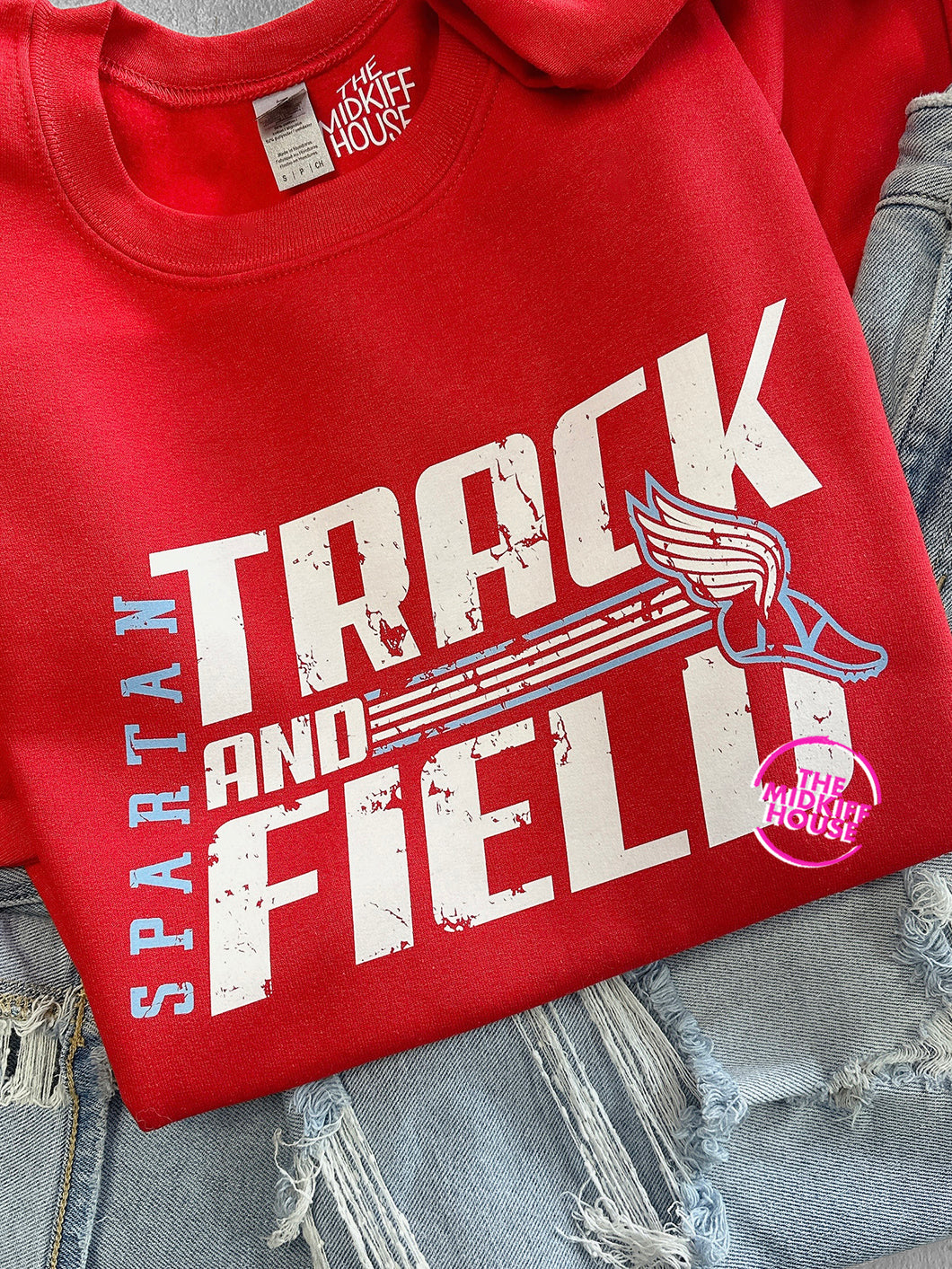 SPARTAN TRACK LINEAR CREWNECK