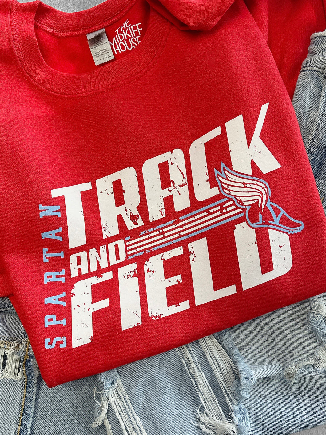 SPARTAN TRACK LINEAR CREWNECK