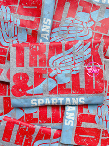 SPARTANS TRACK BOLD PRINT TEE