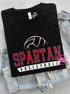 SPARTAN VOLLEYBALL JERSEY TITLE TEE
