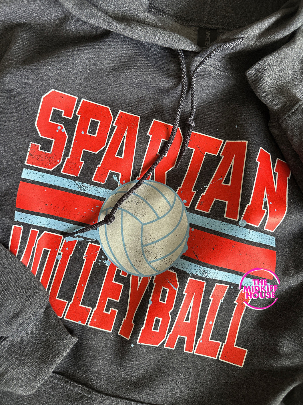 SPARTAN VOLLEYBALL LINES INKED HOODIE
