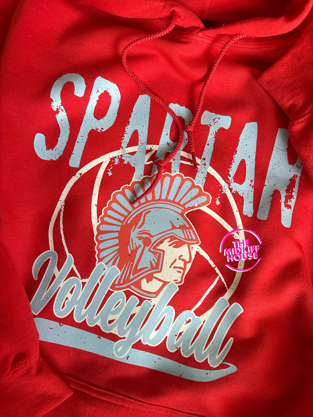SPARTAN VOLLEYBALL VINTAGE STAMP HOODIE