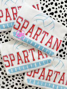 SPARTAN VOLLEYBALL JERSEY TITLE TEE