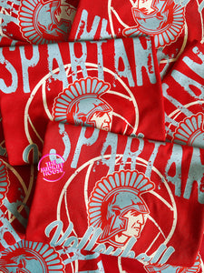 SPARTAN VOLLEYBALL VINTAGE STAMP TEE