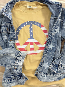 STARS + STRIPES PEACE TEE