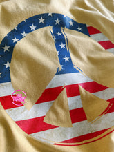 Load image into Gallery viewer, STARS + STRIPES PEACE TEE
