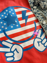 Load image into Gallery viewer, STARS AND STRIPES SMILE TEE

