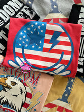 Load image into Gallery viewer, STARS AND STRIPES SMILE TEE
