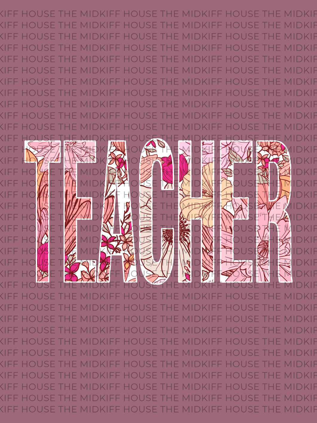 TEACHER BOLD FLORAL TEE