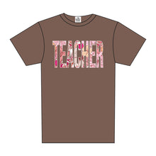 Load image into Gallery viewer, TEACHER BOLD FLORAL TEE
