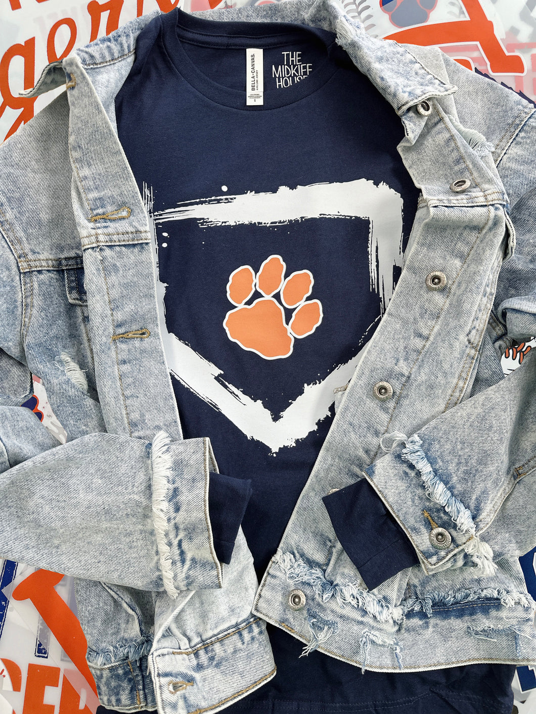 TIGERS LOGO HOME PLATE LONG SLV
