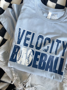 VELOCITY DISTRESSED TITLE TEE