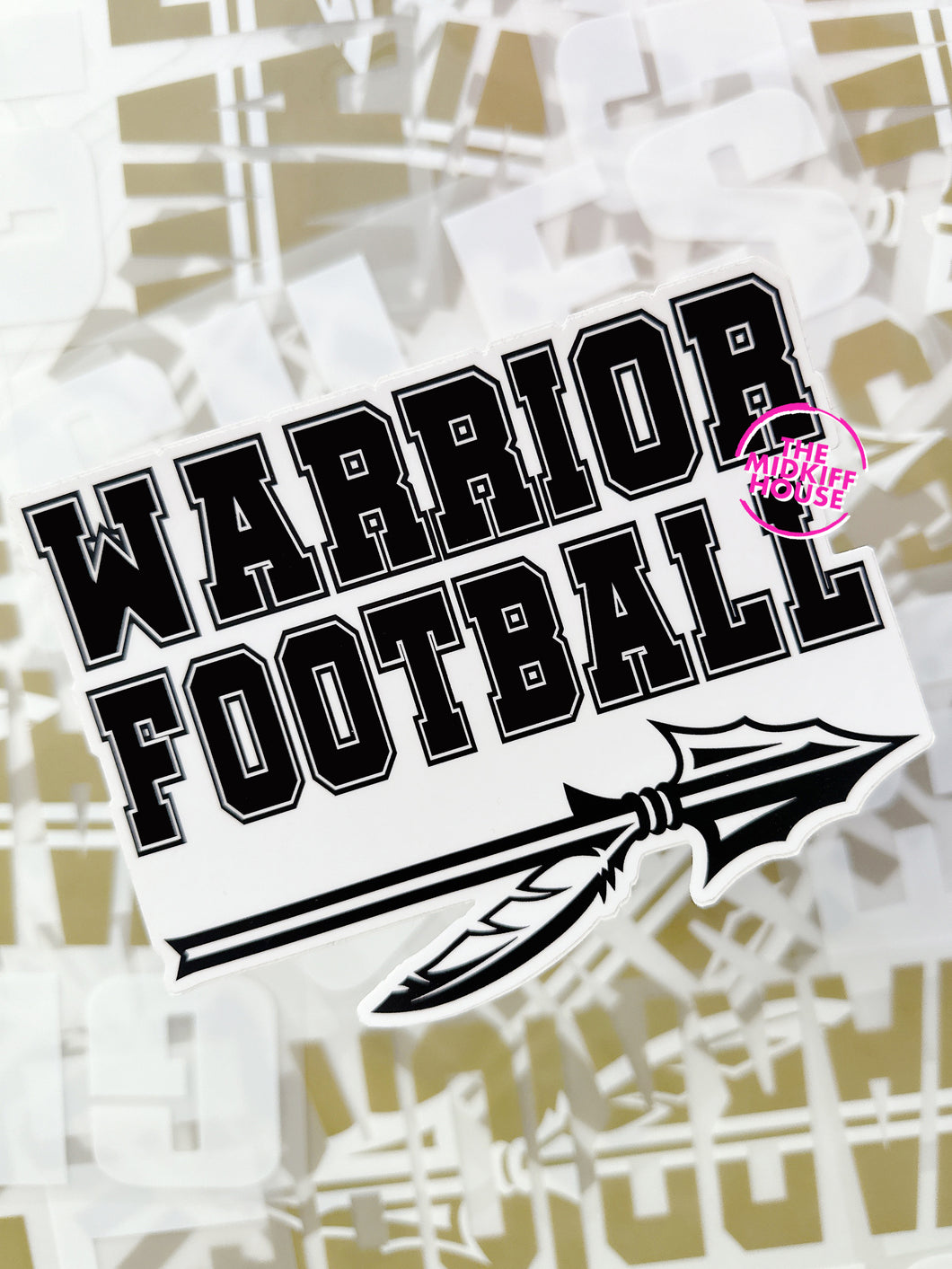 WARRIOR FOOTBALL STICKER