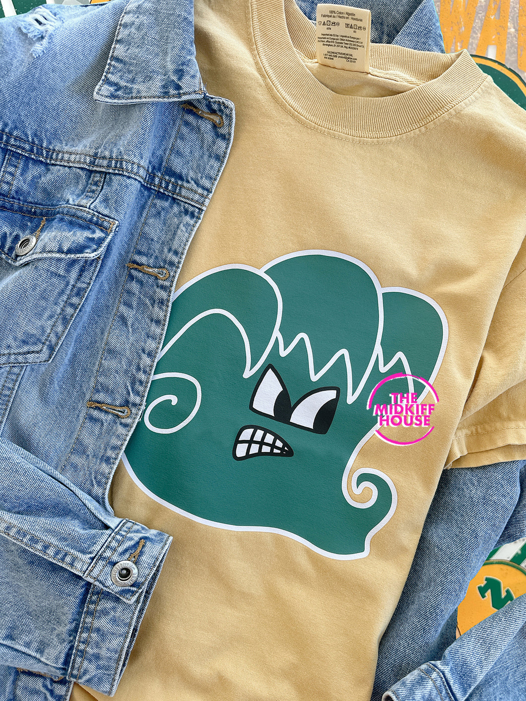 GREEN WAVE MASCOT TEE