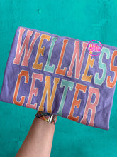 Load image into Gallery viewer, WELLNESS CENTER RAINBOW VARSITY TEE
