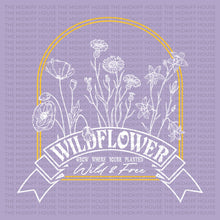 Load image into Gallery viewer, WILDFLOWER WILD AND FREE TEE
