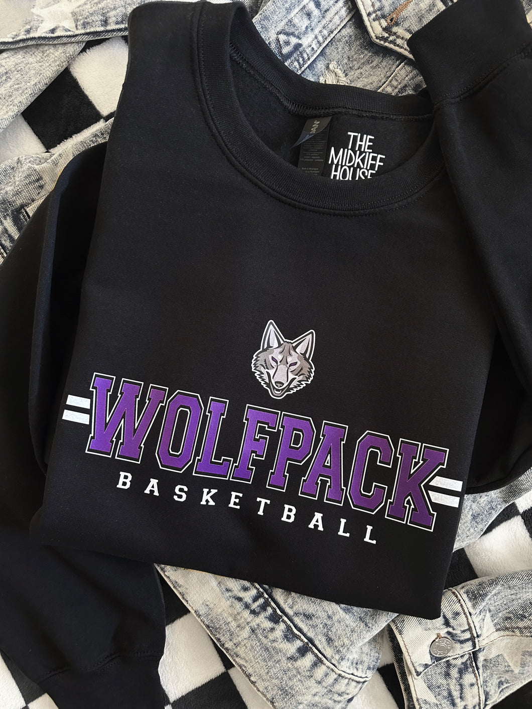 WOLFPACK SIDELINES CREWNECK