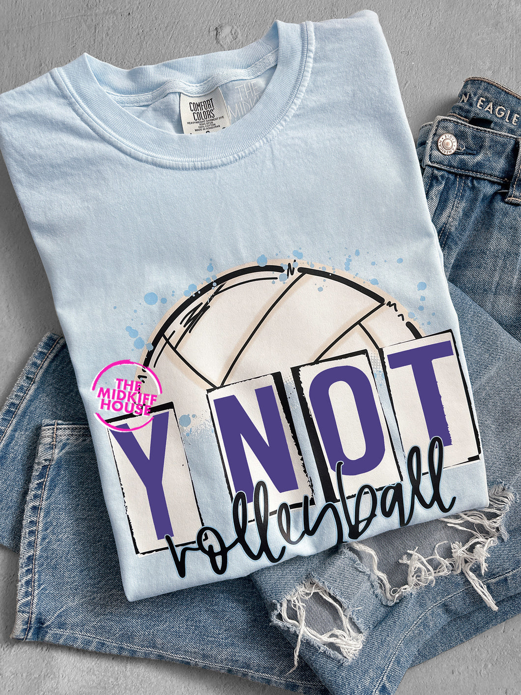 Y NOT VOLLEYBALL SKETCH TEE