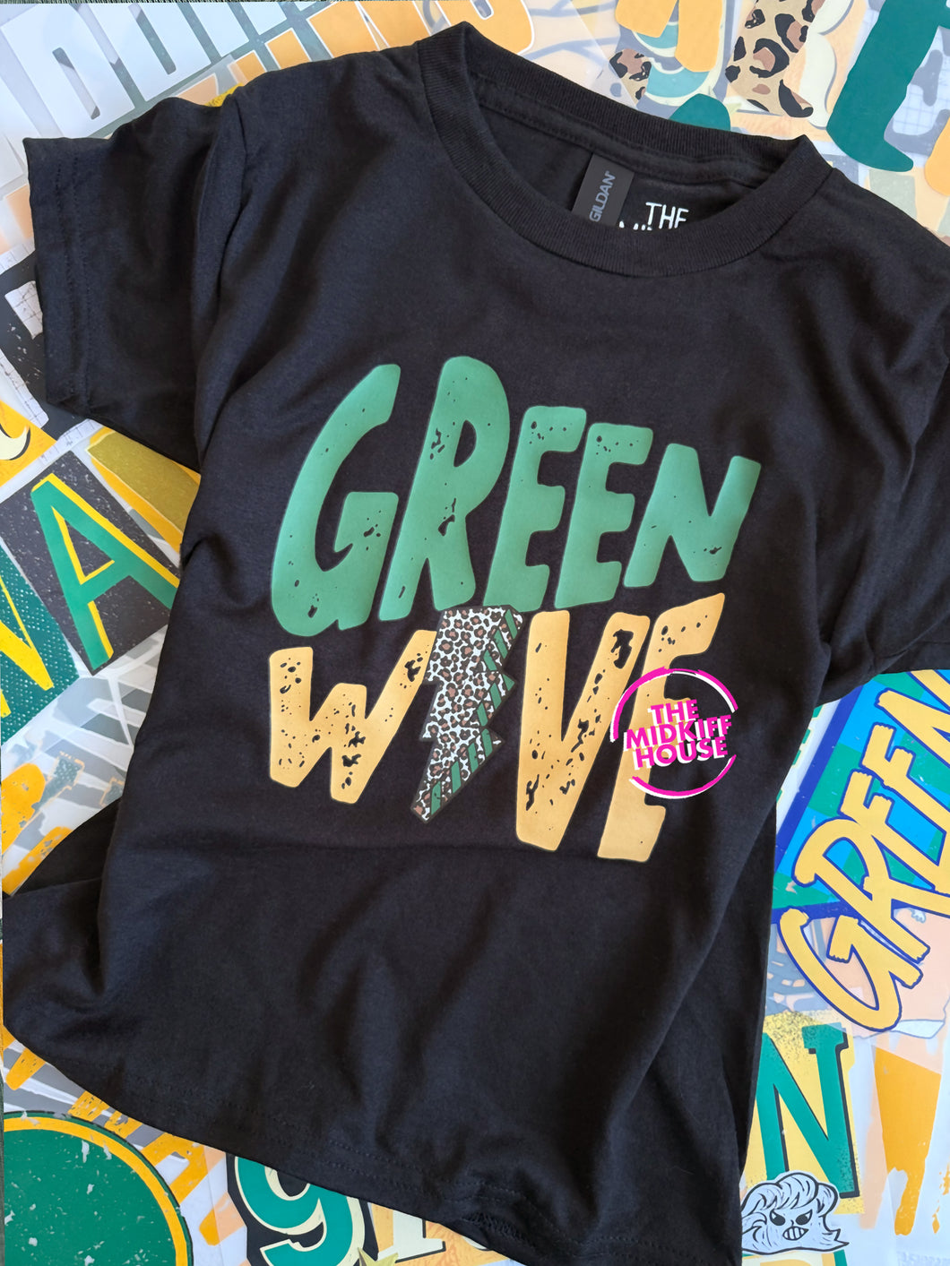 IN-STOCK! GREEN WAVE LIGHTNING TEE