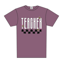 Load image into Gallery viewer, TEACHER TRENDY CHECKERBOARD TEE
