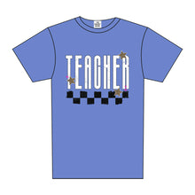 Load image into Gallery viewer, TEACHER TRENDY CHECKERBOARD TEE
